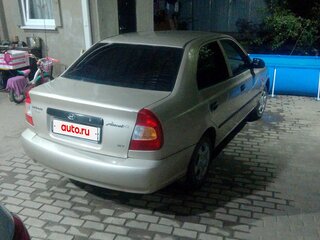 2003 Hyundai Accent ТагАЗ II, золотистый, 400000 рублей, вид 3