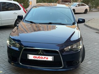 2012 Mitsubishi Lancer X Рестайлинг, синий, 910000 рублей, вид 2