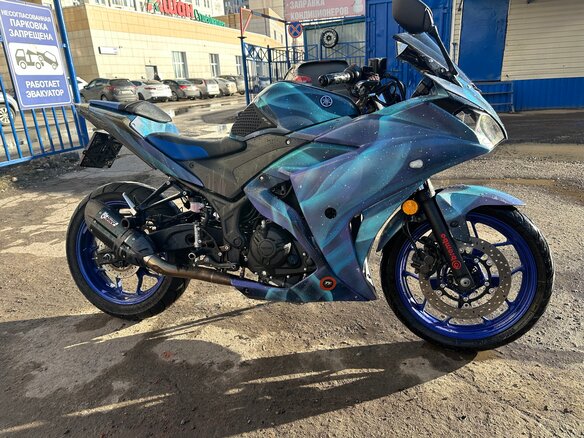 2015 Yamaha YZF-R3, синий, 410000 рублей - вид 5