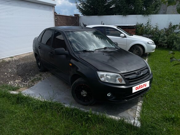2013 Lada (ВАЗ) Granta I, чёрный - вид 6