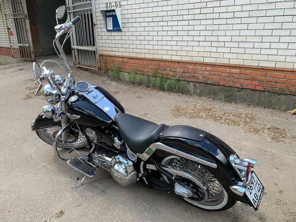 2007 Harley-Davidson Softail Deluxe, чёрный, 1480000 рублей - вид 6