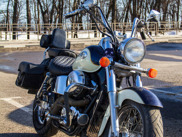 1999 Honda Shadow 400, синий, 400000 рублей - вид 5