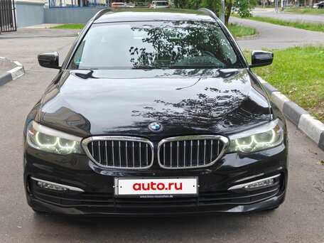 2018 BMW 5 серии 520d VII (G30/G31/G38), чёрный, вид 1