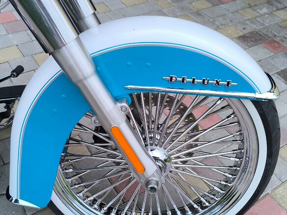 2015 Harley-Davidson Softail Deluxe, голубой, 1100000 рублей - вид 16