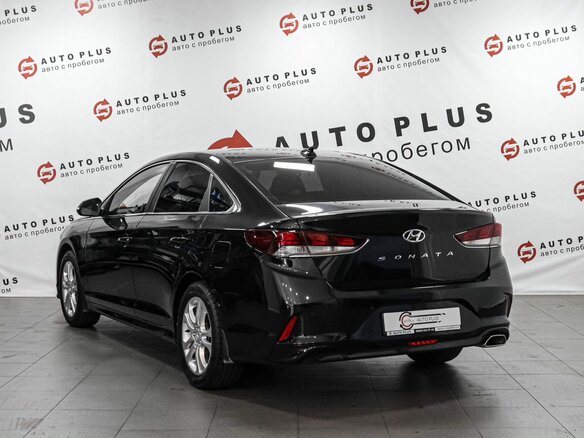 2019 Hyundai Sonata VII (LF) Рестайлинг, чёрный - вид 1