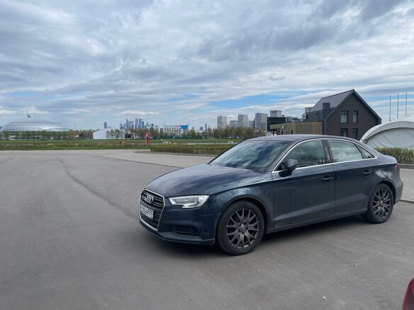 2019 Audi A3 III (8V) Рестайлинг, синий, 2750000 рублей