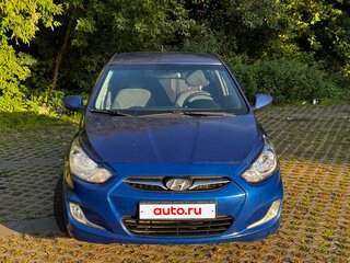 2011 Hyundai Solaris I, синий, 530000 рублей, вид 2