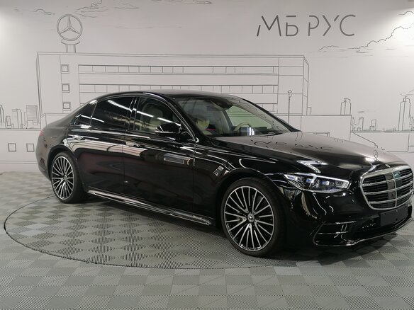 2024 Mercedes-Benz S-Класс 500 4MATIC VII (W223), чёрный - вид 4