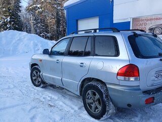 2004 Hyundai Santa Fe I, серебристый, 550000 рублей, вид 4