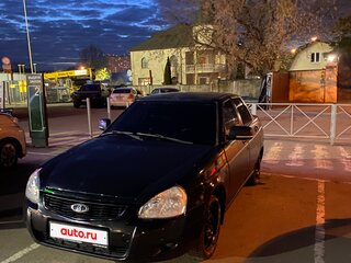 2008 Lada (ВАЗ) Priora I, чёрный, 220000 рублей, вид 1