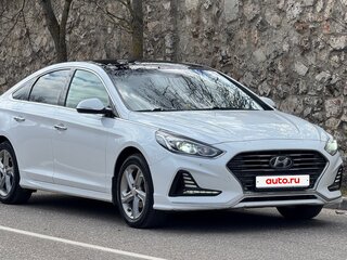 2019 Hyundai Sonata VII (LF) Рестайлинг, белый, 1690000 рублей, вид 2