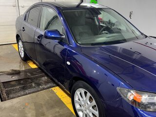 2008 Mazda 3 I (BK) Рестайлинг, синий, 620000 рублей, вид 4