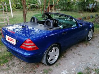 1999 Mercedes-Benz SLK-Класс 230 I (R170), синий, 900000 рублей, вид 3
