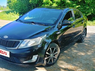 2011 Kia Rio III, чёрный, 590000 рублей, вид 4