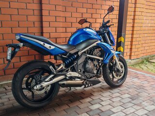 2009 Kawasaki ER-6N, синий, 370000 рублей, вид 1