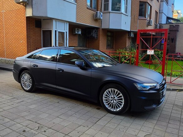 2020 Audi A6 45 TFSI V (C8), синий, 4200000 рублей - вид 14