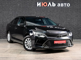 2016 Toyota Camry VII (XV50) Рестайлинг, чёрный, 2040000 рублей, вид 3