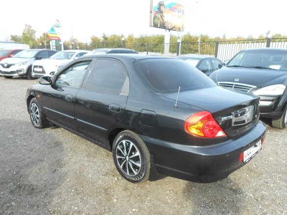 2007 Kia Spectra I Рестайлинг 2, чёрный, 450000 рублей - вид 3