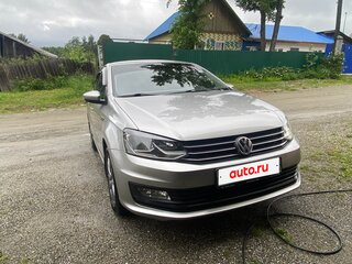 2019 Volkswagen Polo V Рестайлинг, серебристый, 1567000 рублей, вид 4