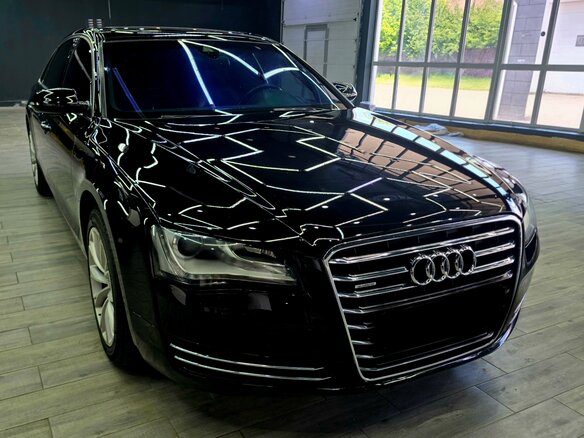 2011 Audi A8 Long III (D4), чёрный - вид 1
