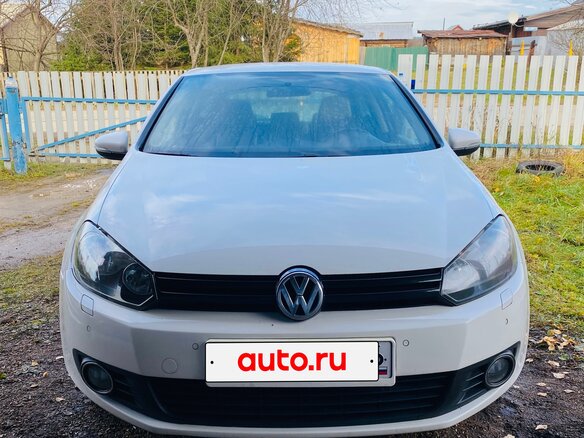 2012 Volkswagen Golf VI, белый, 740000 рублей - вид 1