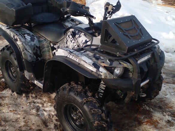 2014 Yamaha Grizzly 700, серый - вид 7
