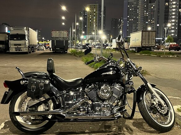 1996 Yamaha XVS400 Drag Star, чёрный, 360000 рублей