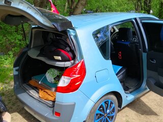 2008 Renault Scenic II Рестайлинг, синий, 500000 рублей, вид 3
