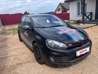 2012 Volkswagen Golf GTI VI, чёрный, 1300000 рублей, вид 4