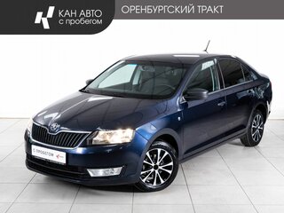 2017 Skoda Rapid I Рестайлинг, синий, 1050000 рублей, вид 1