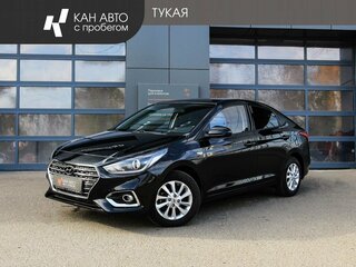 2019 Hyundai Solaris II, чёрный, 1465000 рублей, вид 1