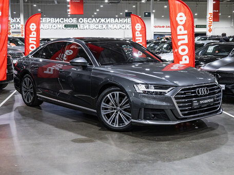 2019 Audi A8 50 TDI IV (D5), серый, 4899700 рублей, вид 3