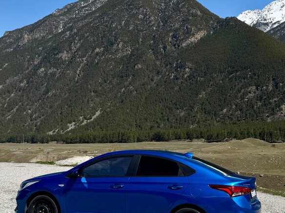 2017 Hyundai Solaris II, синий, 1179000 рублей - вид 3