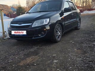 2014 Lada (ВАЗ) Granta I, чёрный, 520000 рублей, вид 2