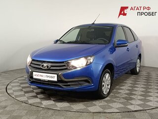 2019 Lada (ВАЗ) Granta I Рестайлинг, синий, 700000 рублей, вид 3