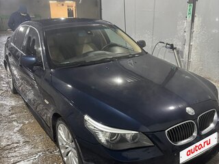 2008 BMW 5 серии 530i V (E60/E61) Рестайлинг, синий, 1100000 рублей, вид 2