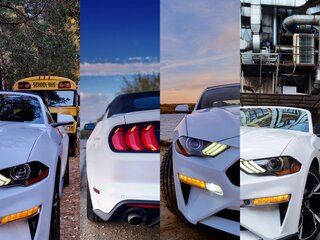 2018 Ford Mustang VI Рестайлинг, белый, 3000000 рублей, вид 3