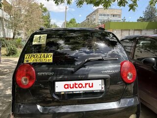 2007 Chevrolet Spark II, чёрный, 390000 рублей, вид 2