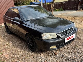 2008 Hyundai Accent ТагАЗ II, чёрный, 275000 рублей, вид 2