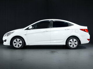 2016 Hyundai Solaris I Рестайлинг, белый, 849000 рублей, вид 4