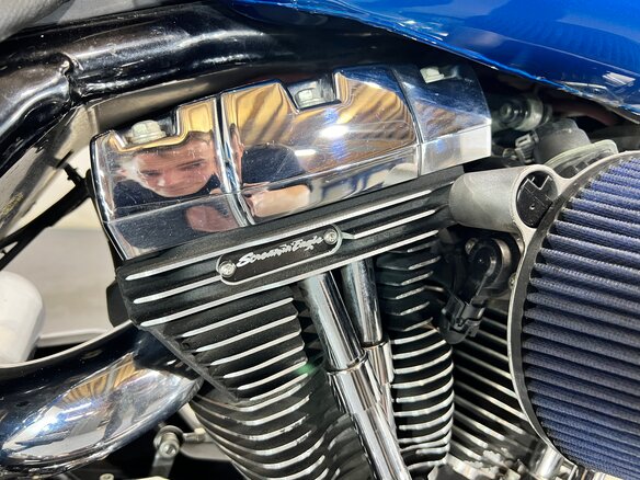 2006 Harley-Davidson Road King, синий, 510000 рублей - вид 20