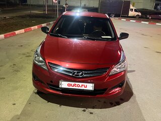 2014 Hyundai Solaris I Рестайлинг, красный, 600000 рублей, вид 3
