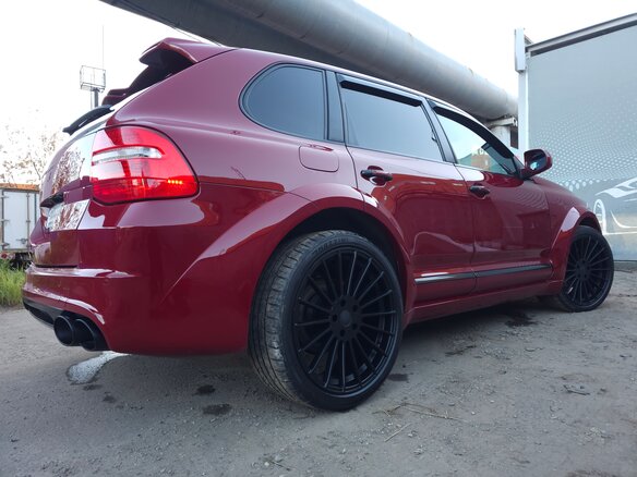 2008 Porsche Cayenne S I Рестайлинг (957), пурпурный, 1460000 рублей - вид 3