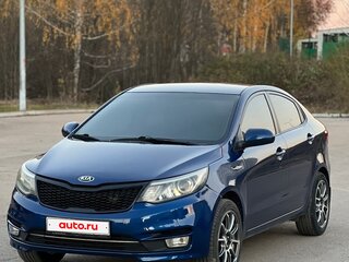 2016 Kia Rio III Рестайлинг, синий, 845000 рублей, вид 1