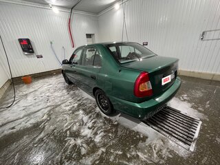 2002 Hyundai Accent ТагАЗ II, зелёный, 170000 рублей, вид 4