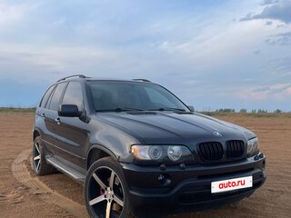 2002 BMW X5 3.0i I (E53), чёрный, 850000 рублей, вид 2