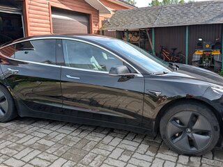 2018 Tesla Model 3 Long Range I, чёрный, 3100000 рублей, вид 4