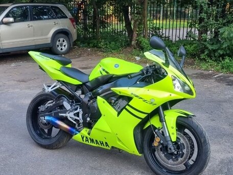 2002 Yamaha YZF-R1, зелёный, 600000 рублей, вид 2