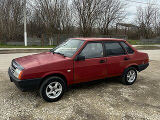 1992 Lada (ВАЗ) 21099, красный, 100000 рублей, вид 1