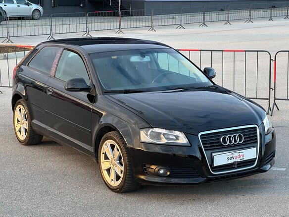 2009 Audi A3 II (8P) Рестайлинг 2, чёрный, 797000 рублей - вид 3